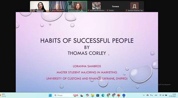 Lecture on “The habits of successful people”