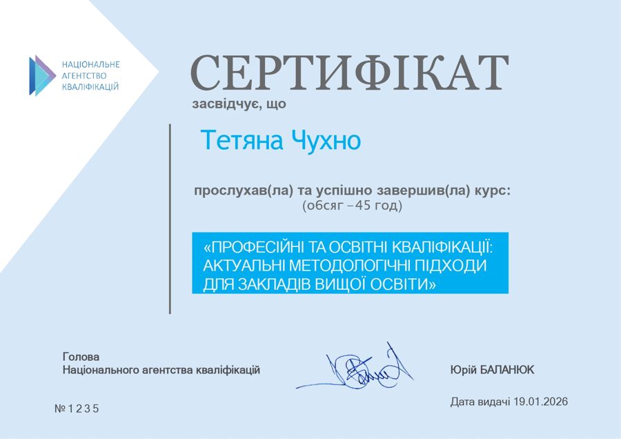 Вітаємо доцентів кафедри з успішним підвищенням кваліфікації!