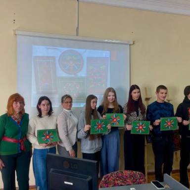Гостьова лекція та майстер-клас з Миколаївського розпису до Міжнародного дня нематеріальної культурної спадщини в УМСФ