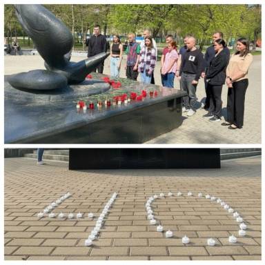 Здобувачі ОП «Правоохоронна діяльність» долучилися до заходів з нагоди 40-х роковин трагедії на Чорнобильській АЕС