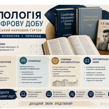 Студентські наукові гуртки кафедри іноземної філології, перекладу та професійної мовної підготовки на 2026-2027 н.р.